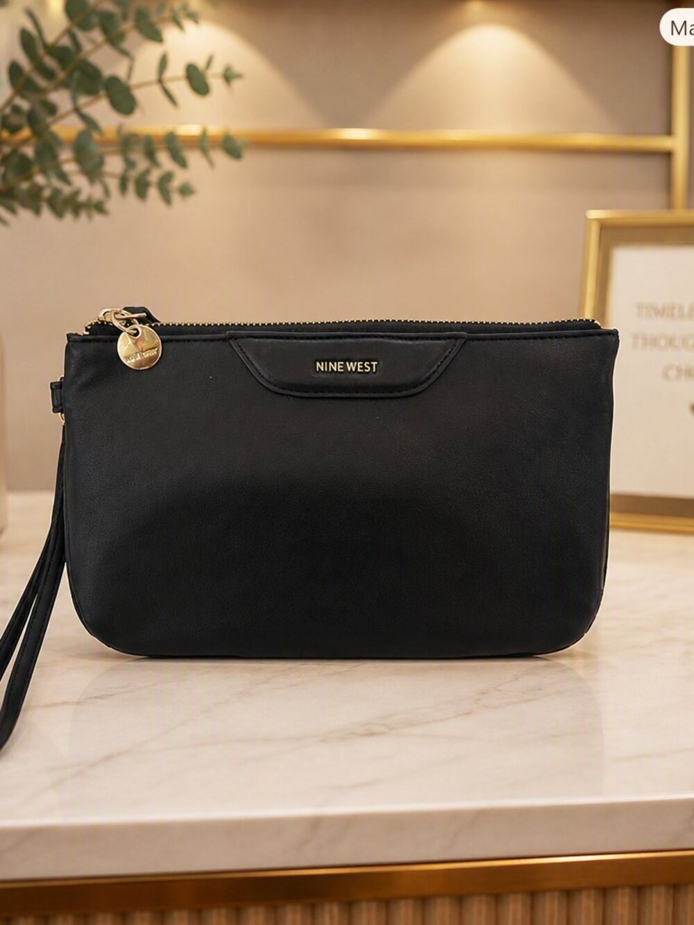 Nine West Black Wristlet Clutch